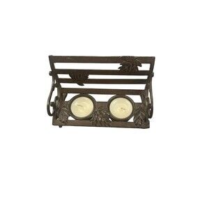 Yankee Candle Tea Light Burner Nature Metal Park Bench